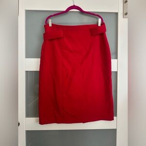 Elegant Red Women's Skirt- Size 16 Eva Mendes